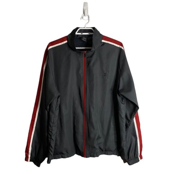 Starter Vintage Men's Gray Full Zip Windbreaker Track Jacket - Picture 1 of 9